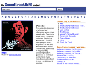 'soundtrackinfo.com' screenshot