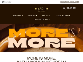 'magnumicecream.com' screenshot