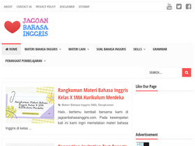 'jagoanbahasainggris.com' screenshot