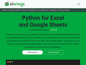'xlwings.org' screenshot