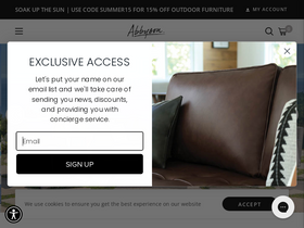 'abbyson.com' screenshot