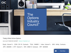 'optionseducation.org' screenshot