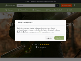 'gunfinder.de' screenshot