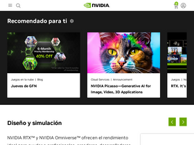 'nvidia.es' screenshot