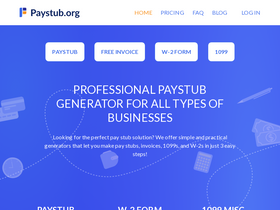 'paystub.org' screenshot