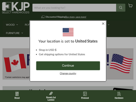 'kjpselecthardwoods.com' screenshot