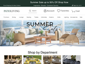 'patioliving.com' screenshot