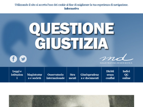 'questionegiustizia.it' screenshot