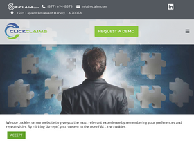'clickclaims.com' screenshot
