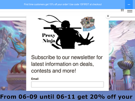 'mtgproxies.biz' screenshot
