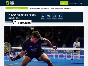 'padeldirekt.se' screenshot