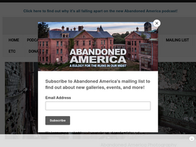 'abandonedamerica.us' screenshot