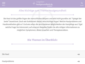 'ratgeber-hautgesundheit.de' screenshot
