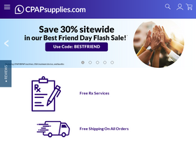 'cpapsupplies.com' screenshot