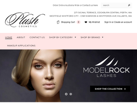 plushcosmetics.com.au homepage screenshot