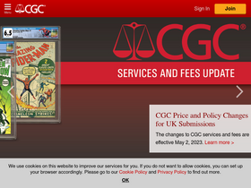 'cgccomics.uk' screenshot