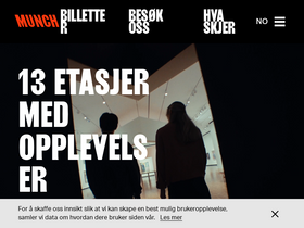 'munchmuseet.no' screenshot