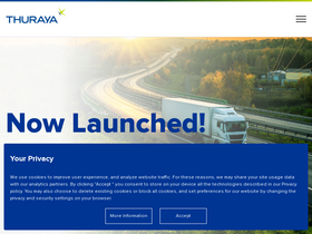 'thuraya.com' screenshot