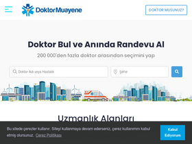 'doktormuayene.com' screenshot