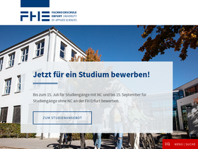 'fh-erfurt.de' screenshot