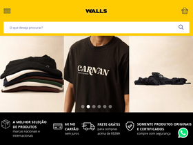 'wallsgeneralstore.com.br' screenshot