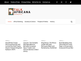 'talkafricana.com' screenshot