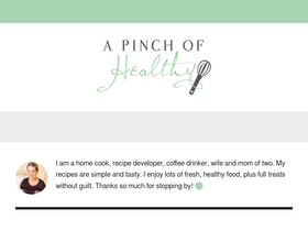 'apinchofhealthy.com' screenshot