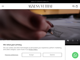 agnesavuthaj.com homepage screenshot