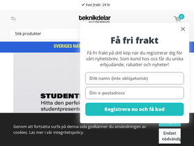 'teknikdelar.se' screenshot