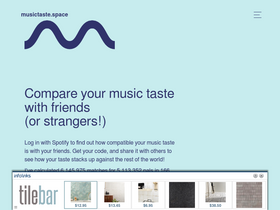 'musictaste.space' screenshot