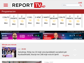 'report-tv.al' screenshot