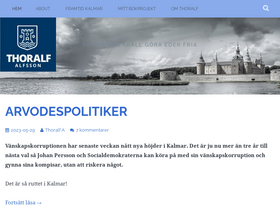 'thoralfsblogg.com' screenshot