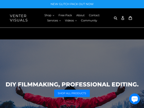 Venter Visuals website screenshot