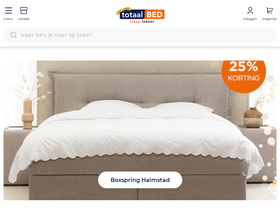 'totaalbed.nl' screenshot