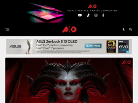 'theaxo.com' screenshot