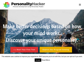 'personalityhacker.com' screenshot