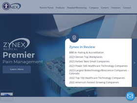 'zynex.com' screenshot
