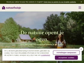 'natuurhuisje.nl' screenshot
