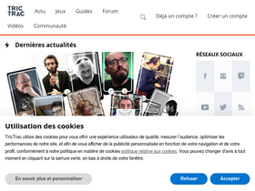 'trictrac.net' screenshot