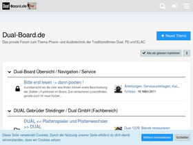 'dual-board.de' screenshot