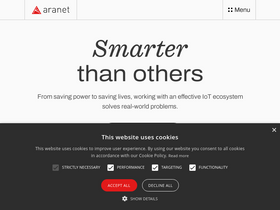 'aranet.com' screenshot