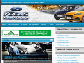 'ford-focus.cz' screenshot