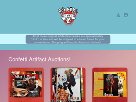 whoisconfetti.com homepage screenshot