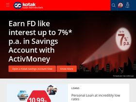 'kotak.com' screenshot