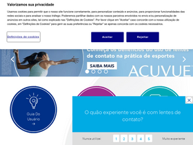 'acuvue.com.br' screenshot