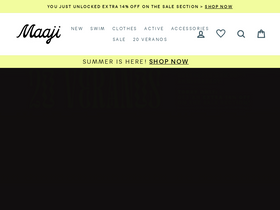 'maaji.co' screenshot