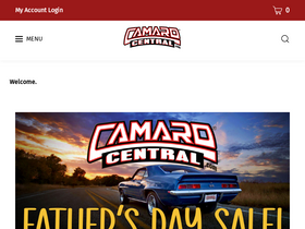 'camarocentral.com' screenshot