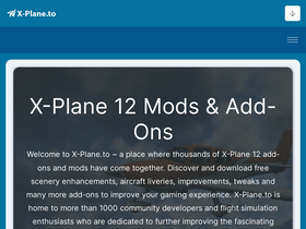 'x-plane.to' screenshot