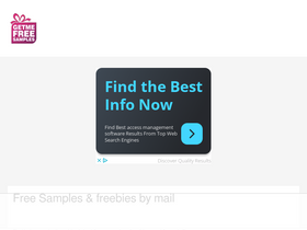 'getmefreesamples.com' screenshot