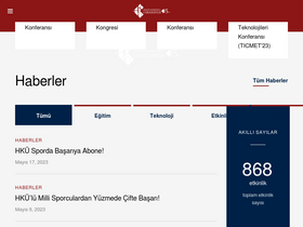 'hku.edu.tr' screenshot